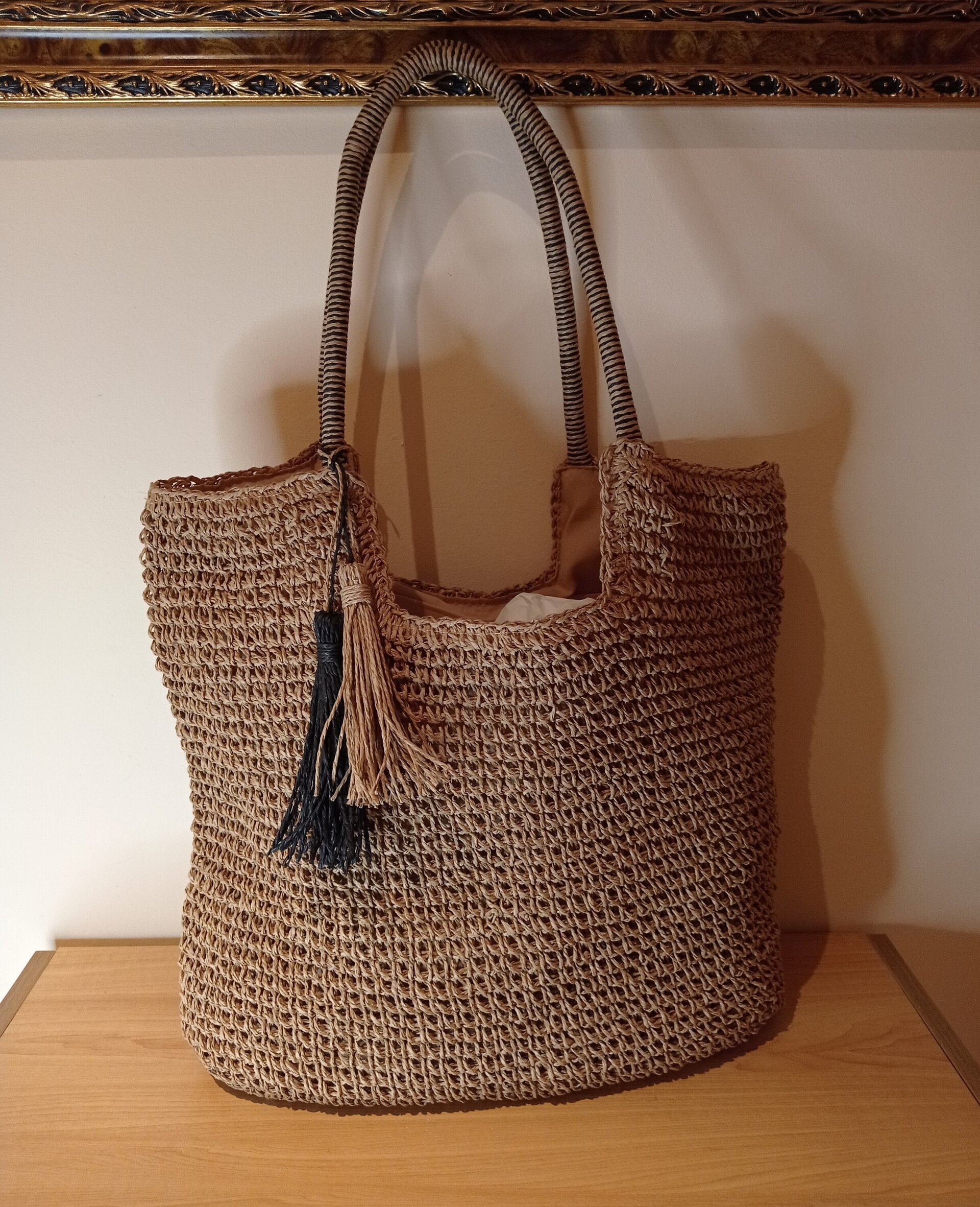Bolso capacidad grande de Mimbre - 2