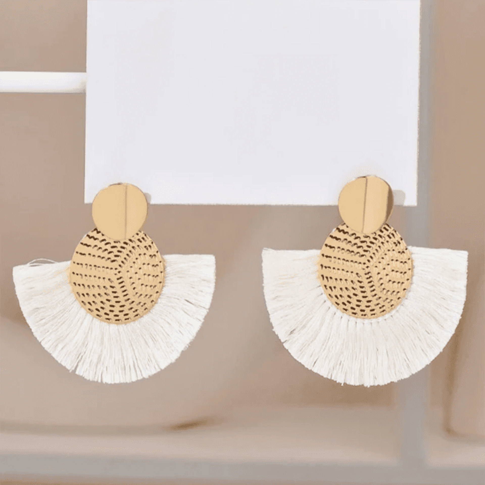 Pendientes forma de abanico - 1