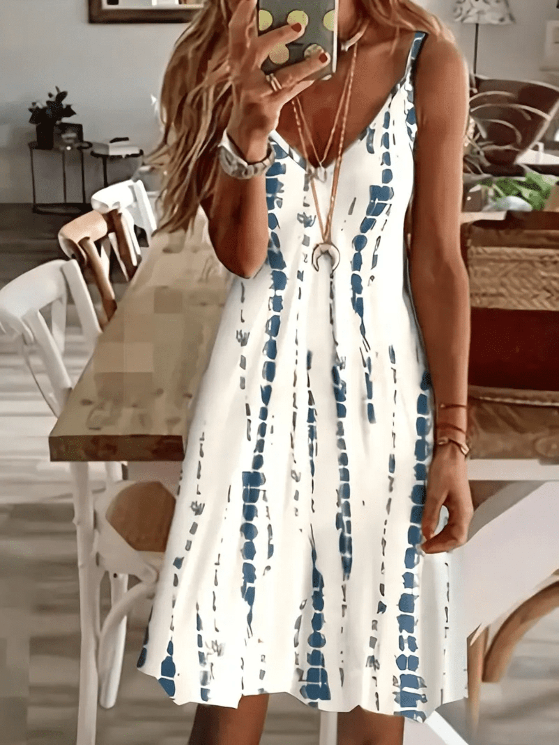 Vestido Estampado - 1