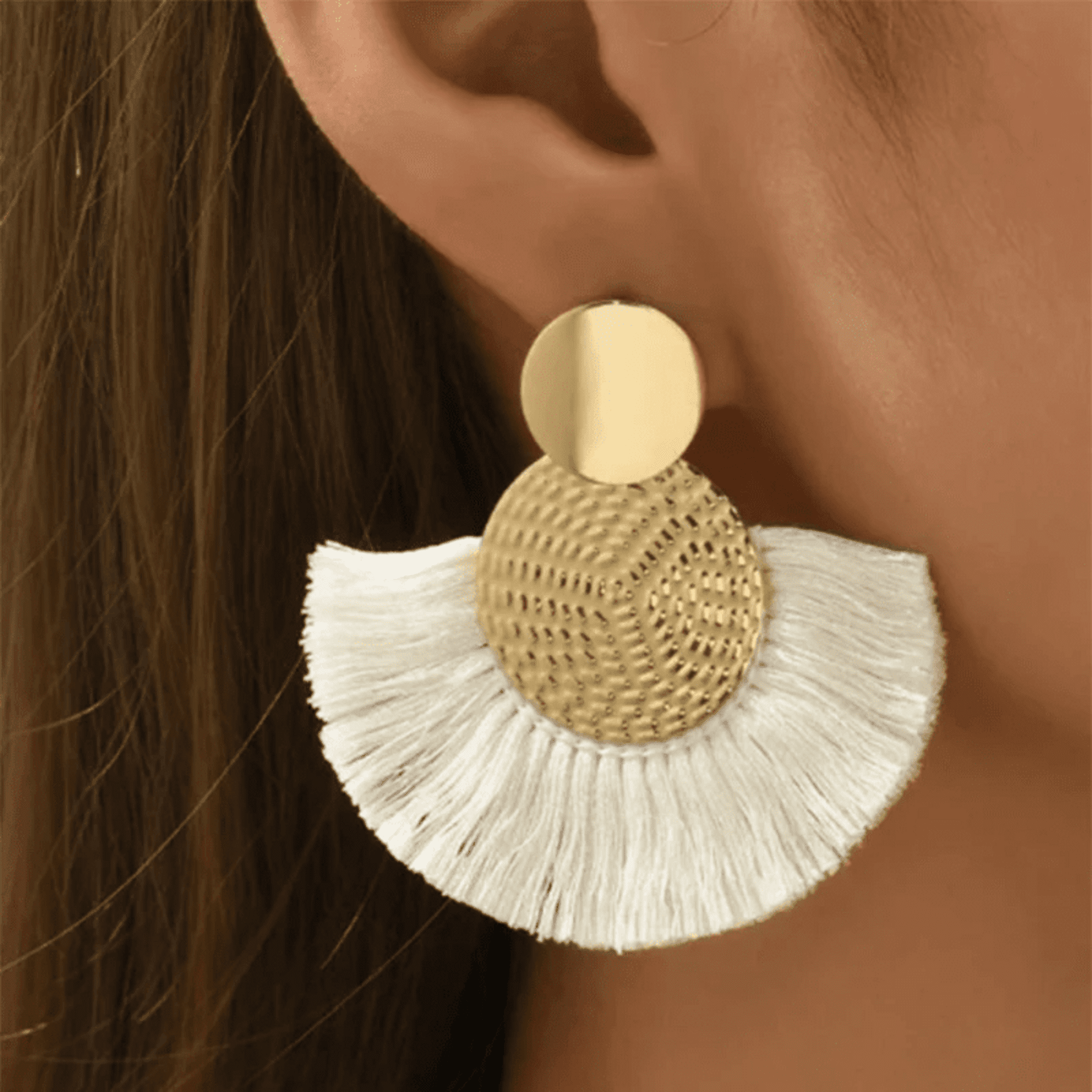 Pendientes forma de abanico - 2